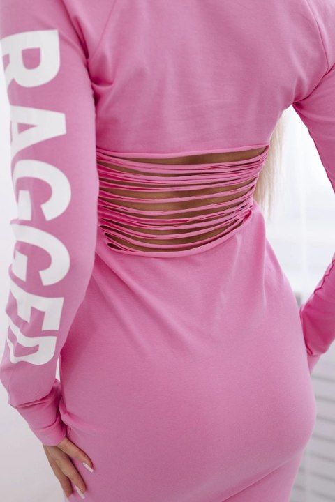 Sukienka Ragged jasno różowa