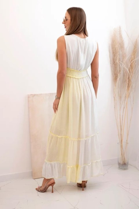 Sukienka damska z wiskozy z cekinami kiwi