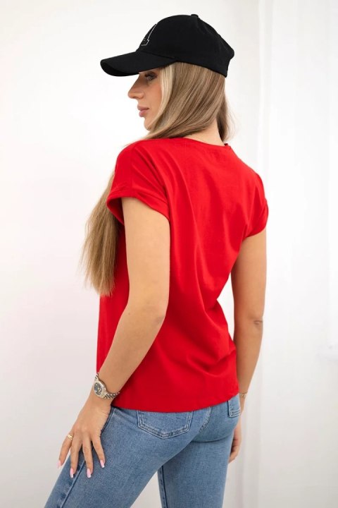 Bluzka Shopping is my cardio czerwona