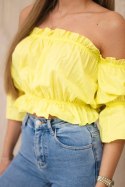 Bluzka hiszpanka żółta