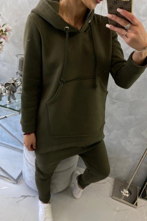 Komplet ze spodniami Baggy khaki