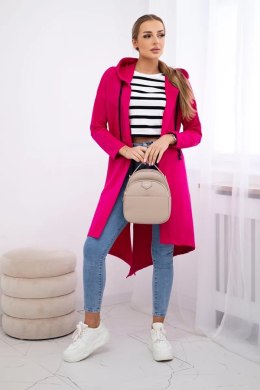 Narzutka z dłuższym tyłem fuksja