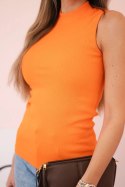 Bluzka bez rękawów pomarańczowa