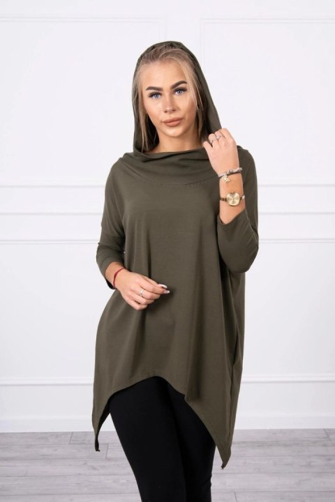 Bluza z nadrukiem skrzydeł khaki