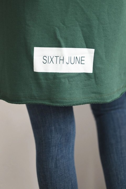 Narzutka z napisami zielona