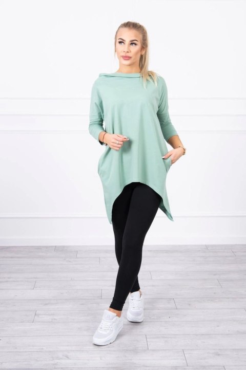 Bluza z nadrukiem skrzydeł ciemno miętowa