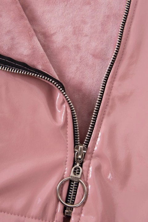 Spódniczka dwuwarstwowa z ekspresem ciemno różowa