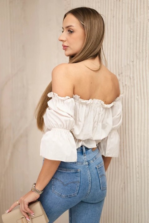 Bluzka hiszpanka beżowa