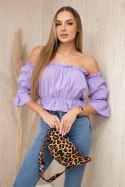 Bluzka hiszpanka fioletowa