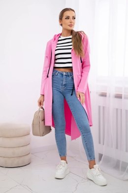 Narzutka z dłuższym tyłem jasno różowy