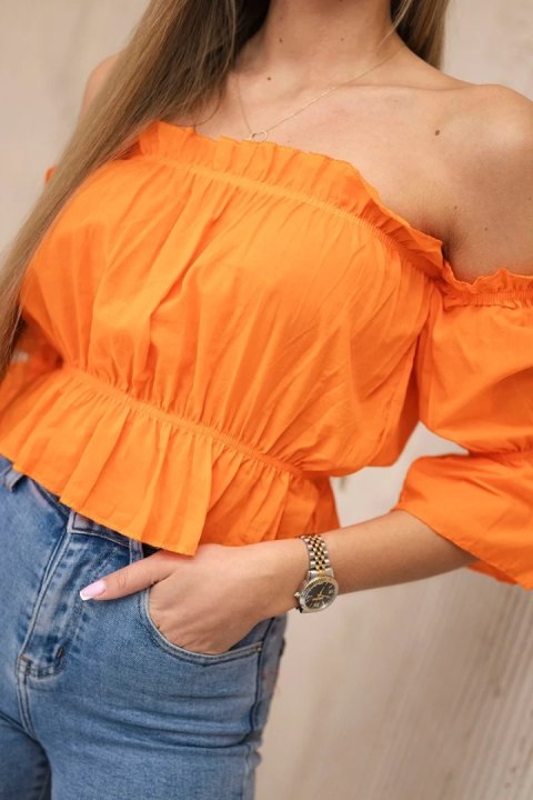 Bluzka hiszpanka pomarańczowa