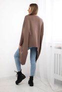 Bluzka z nadrukiem oversize mocca