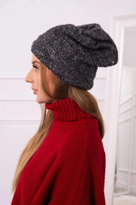 Czapka z polarem Edyta K298 grafitowa