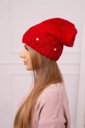 Czapka damska Ramona K383 czerwona