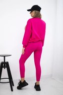 Komplet bawełniany California fuksja