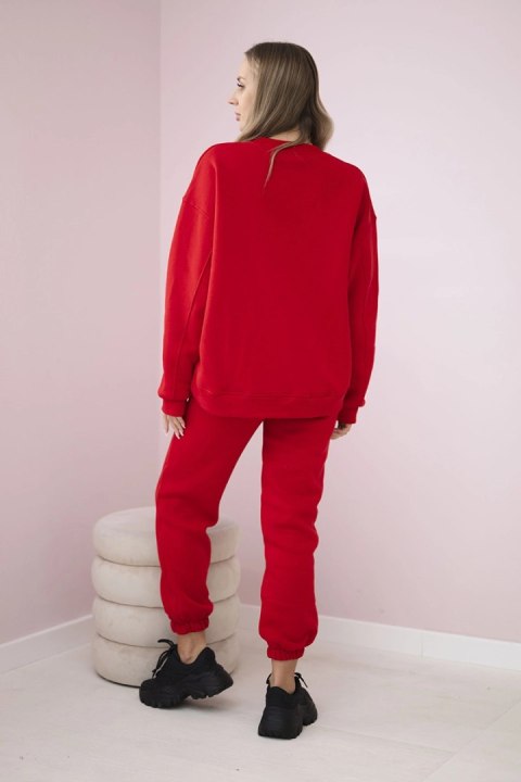 Komplet ocieplany Copenhagen czerwony