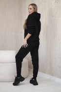 Komplet sweterkowy Bluza + Spodnie czarny