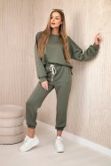 Komplet bluza + spodnie masełko khaki