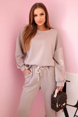 Komplet bluza + spodnie masełko ciemny beżowy