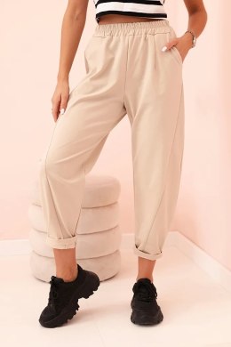 Spodnie z kieszeniami Summer Punto beżowe