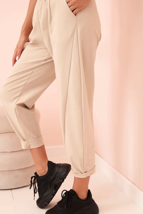 Spodnie z kieszeniami Summer Punto beżowe