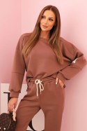 Komplet bluza + spodnie masełko czekoladowy