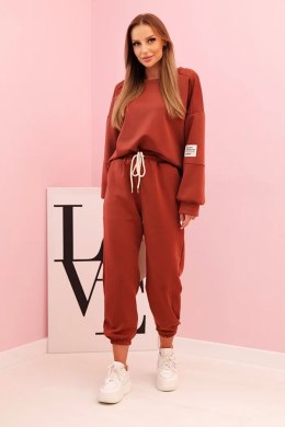 Komplet bluza + spodnie masełko rudy