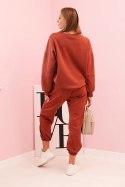 Komplet bluza + spodnie masełko rudy
