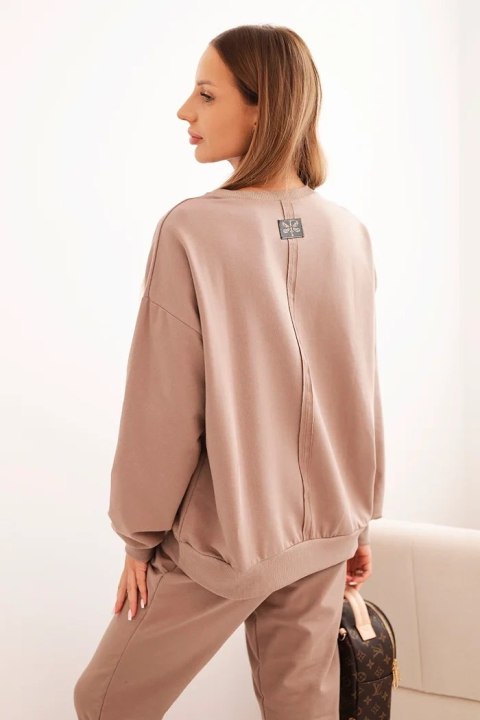 Komplet damski bawełniany z nadrukiem Minimal fango