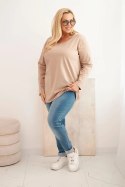 Bluzka damska Plus Size z dekoltem w łódkę fango