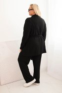 Komplet damski Plus Size 3-częściowy czarny