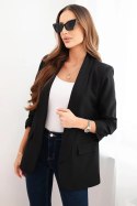 Marynarka damska bez zapięcia z podszewką S/M czarna