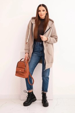 Bluza damska ocieplana bluza z kapturem i zamkiem fango