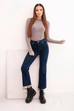 Bluzka damska z kaszmiru z golfem i długim rękawem fango