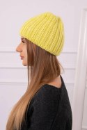 Czapka damska Rebeka K345 żółta