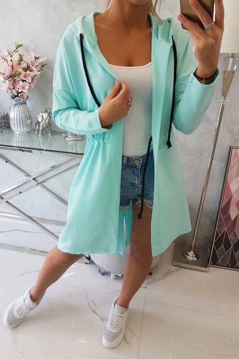 Narzutka z dłuższym tyłem miętowa