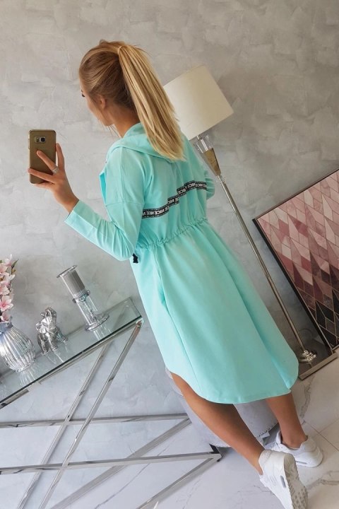 Narzutka z dłuższym tyłem miętowa