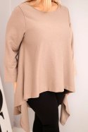 Tunika damska Plus Size bawełniana o asymetrycznym kroju fango