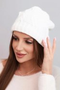 Czapka z polarem Sylwia K244 biała