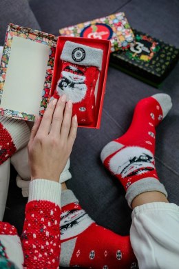 Skarpetki unisex świąteczne w pudełku - 1 para z Bałwanem