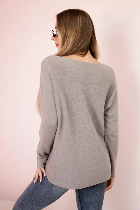 Sweter z dekoltem V fango
