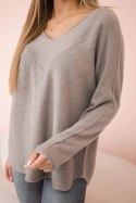 Sweter z dekoltem V fango